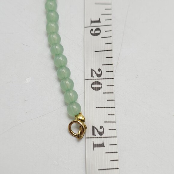 Banana Republic Green Blue Ombre Aventurine Stone Bead Necklace 21" - Picture 4 of 6